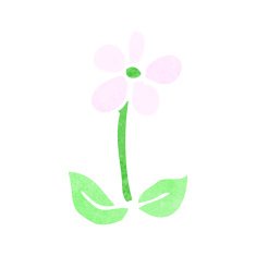 cartoon flower N267
