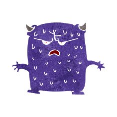 cartoon little alien N26