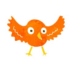 Cartoon Bird N226