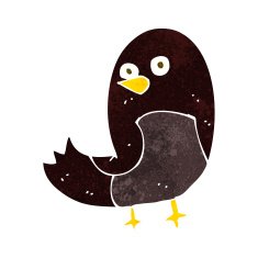 Cartoon Bird N227