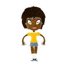 cartoon pretty girl N62