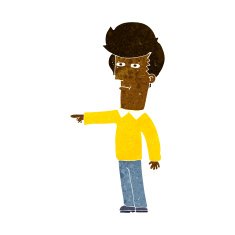 cartoon man blaming N6