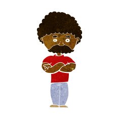 cartoon dad with folded arms N6