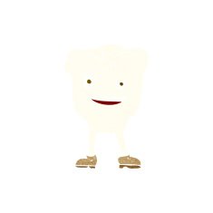 cartoon happy tooth character N2
