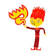 fire spirit cartoon N4