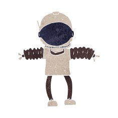 Cartoon Astronaut N83