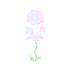 cartoon flower N271