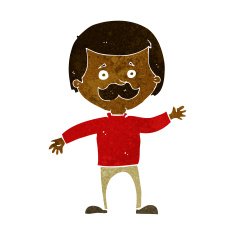 cartoon dad waving N6