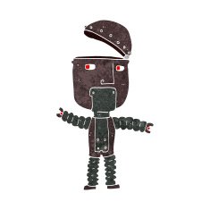 Cartoon Robot N188