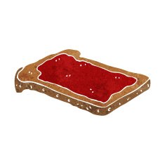 cartoon jam on toast N5