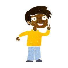 cartoon boy posing for photo N5