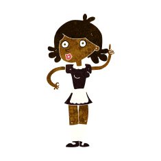 cartoon surprised maid N6