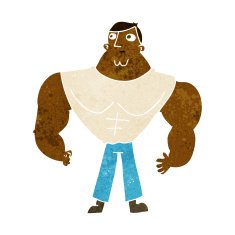 Cartoon Body Builder N8