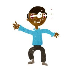 cartoon amazed boy N11