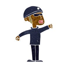 cartoon security guy N7