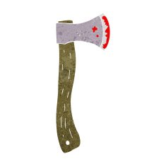 cartoon bloody axe N15