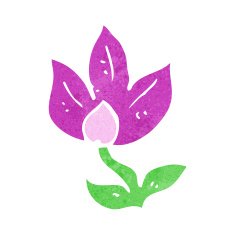 cartoon flower N274