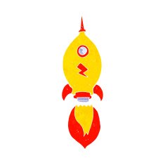 Cartoon Spaceship N28