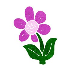 cartoon flower N276