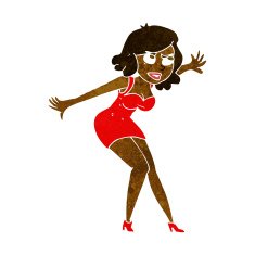 Cartoon Female Spy N23