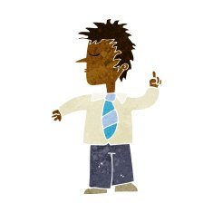 cartoon man making his point N6