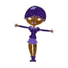 Cartoon Vampire Girl N134