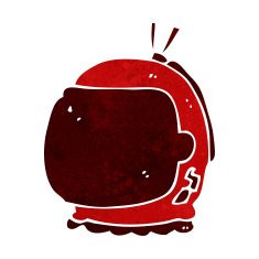 cartoon astronaut helmet N21
