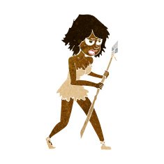 cartoon cave girl N5