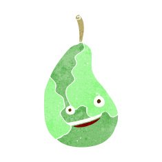cartoon happy pear N8