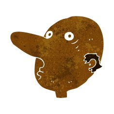 cartoon balding man N11