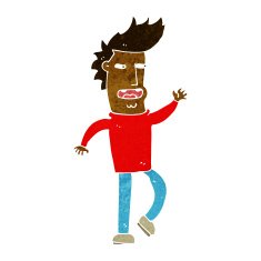 cartoon loudmouth man N6