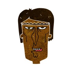 cartoon angry face N15