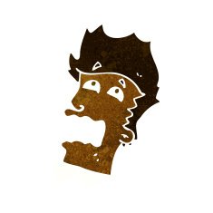 cartoon frightened man N62