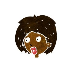 cartoon woman looking N6