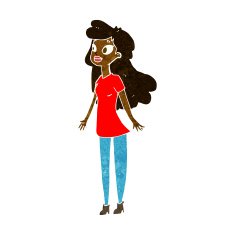 cartoon pretty girl N63