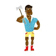 cartoon lumberjack N6