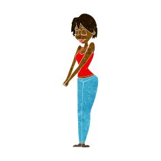 cartoon content woman N6