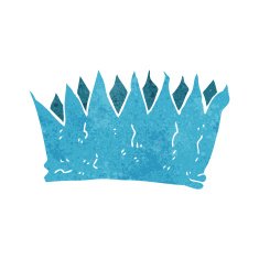 cartoon paper crown N12