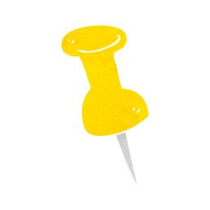 cartoon drawing pin N6