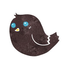 Cartoon Bird N232
