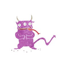 cartoon little demon N17