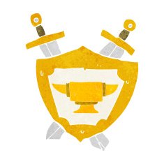 cartoon blacksmith anvil heraldry symbol N2