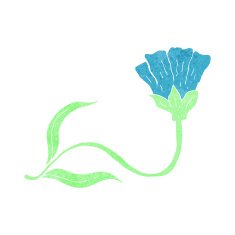 cartoon flower N280