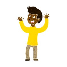 cartoon happy man N277
