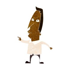cartoon pointing man N66