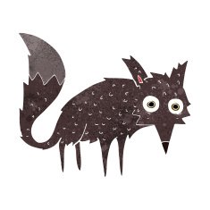 funny cartoon little wolf N2