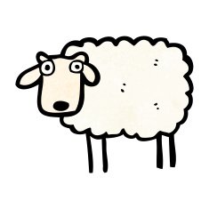 Cartoon Sheep N37