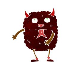funny cartoon monster N25