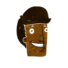 cartoon happy man N278