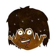 cartoon happy man N279